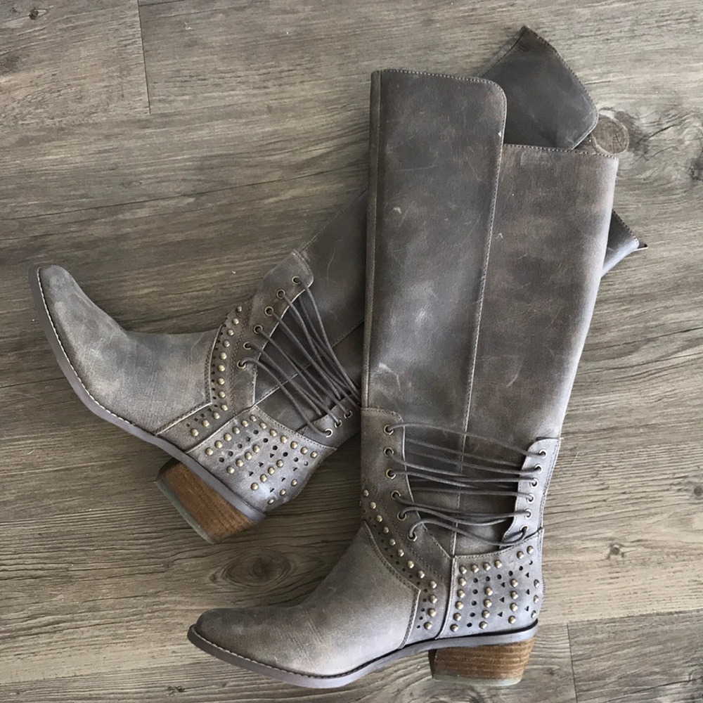 Tall Grey Not Rated Boots